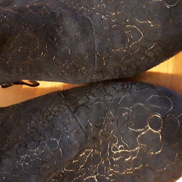 Navy black django and juliette ankle boots - Picture 3 of 10